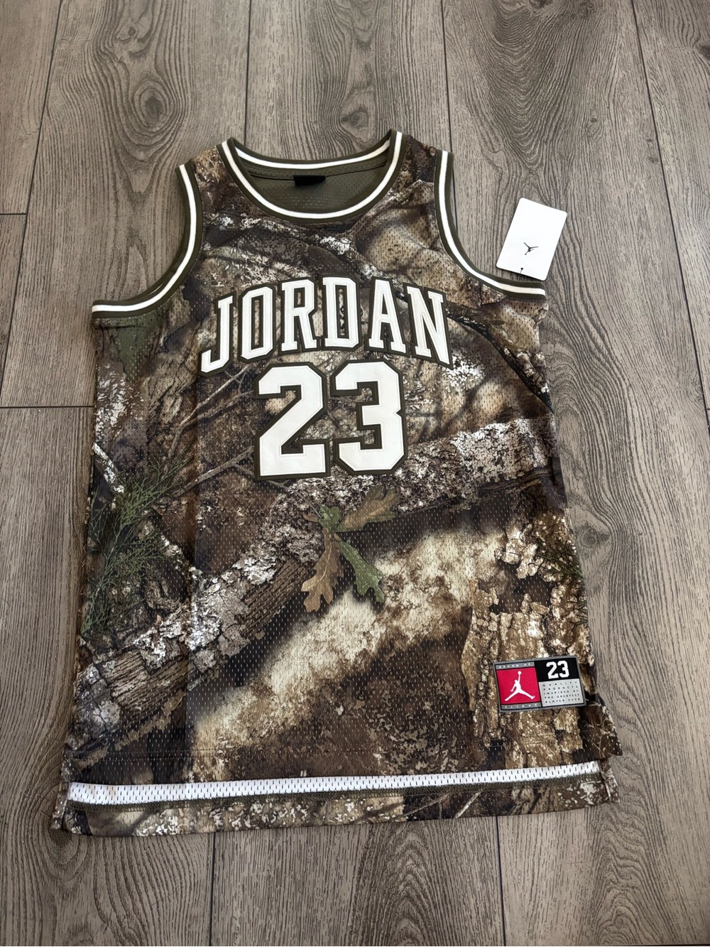 Jordan Kids' Camo 23 Sleeveless Basketball Jersey - Brown/Green